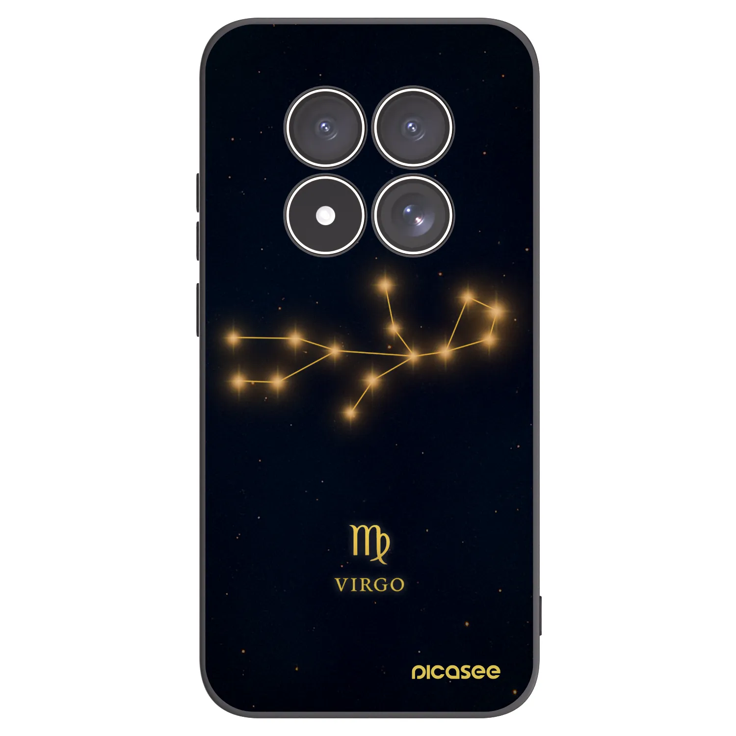 Picasee Μαύρη θήκη σιλικόνης για Xiaomi Redmi Note 15 Pro 5G - VIRGO