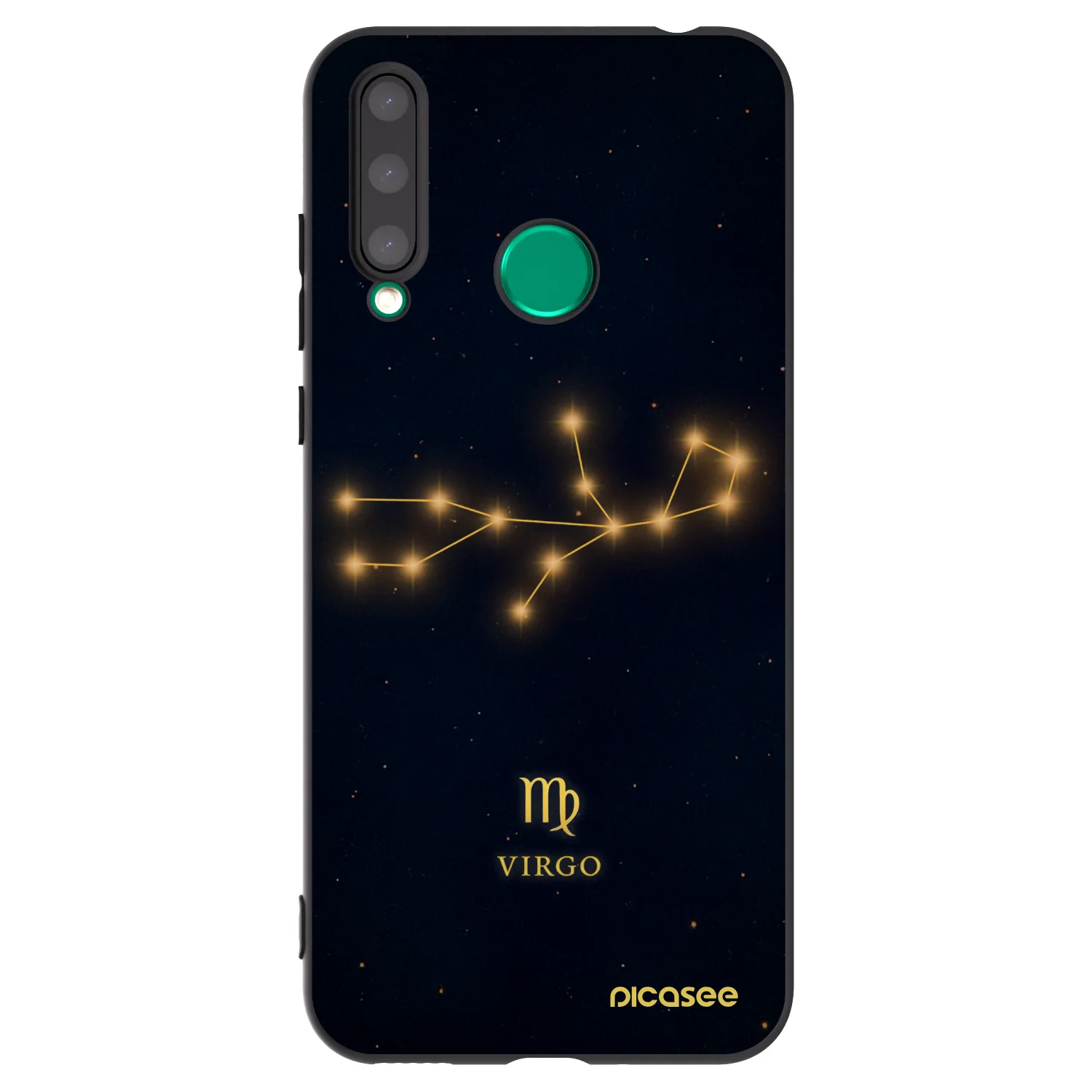 Picasee Μαύρη θήκη σιλικόνης για Honor 20 Lite - VIRGO