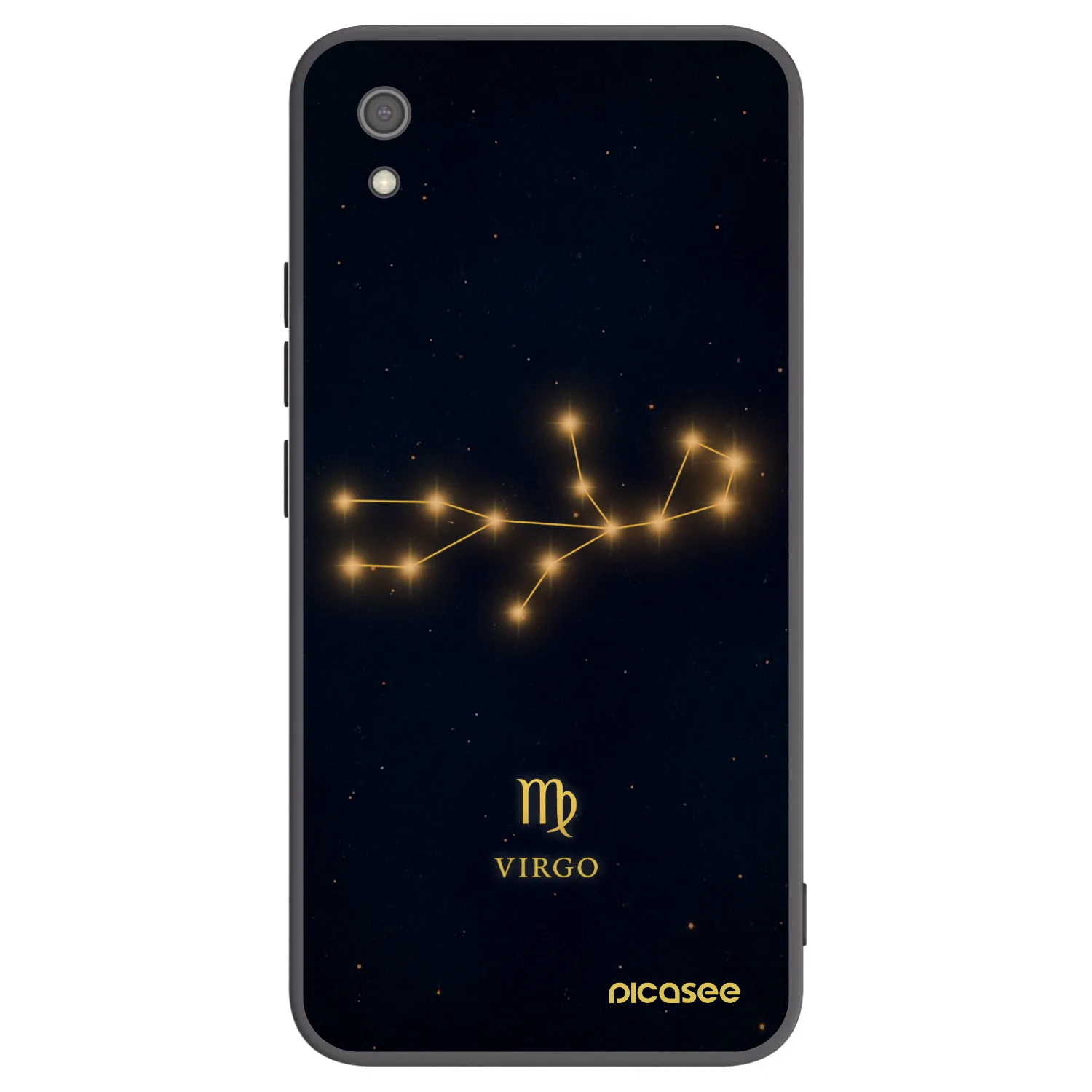 Picasee Μαύρη θήκη σιλικόνης για Xiaomi Redmi 7A - VIRGO