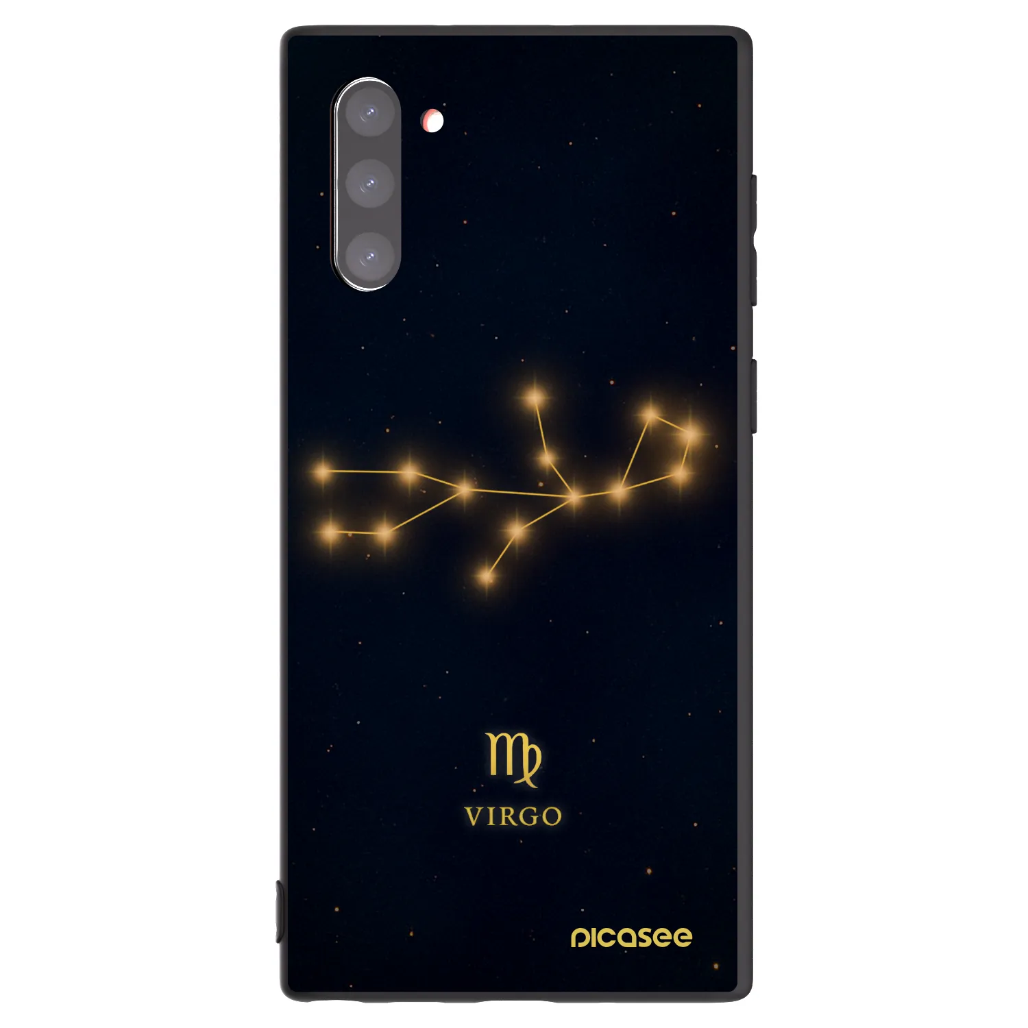 Picasee Μαύρη θήκη σιλικόνης για Samsung Galaxy Note 10 N970F - VIRGO