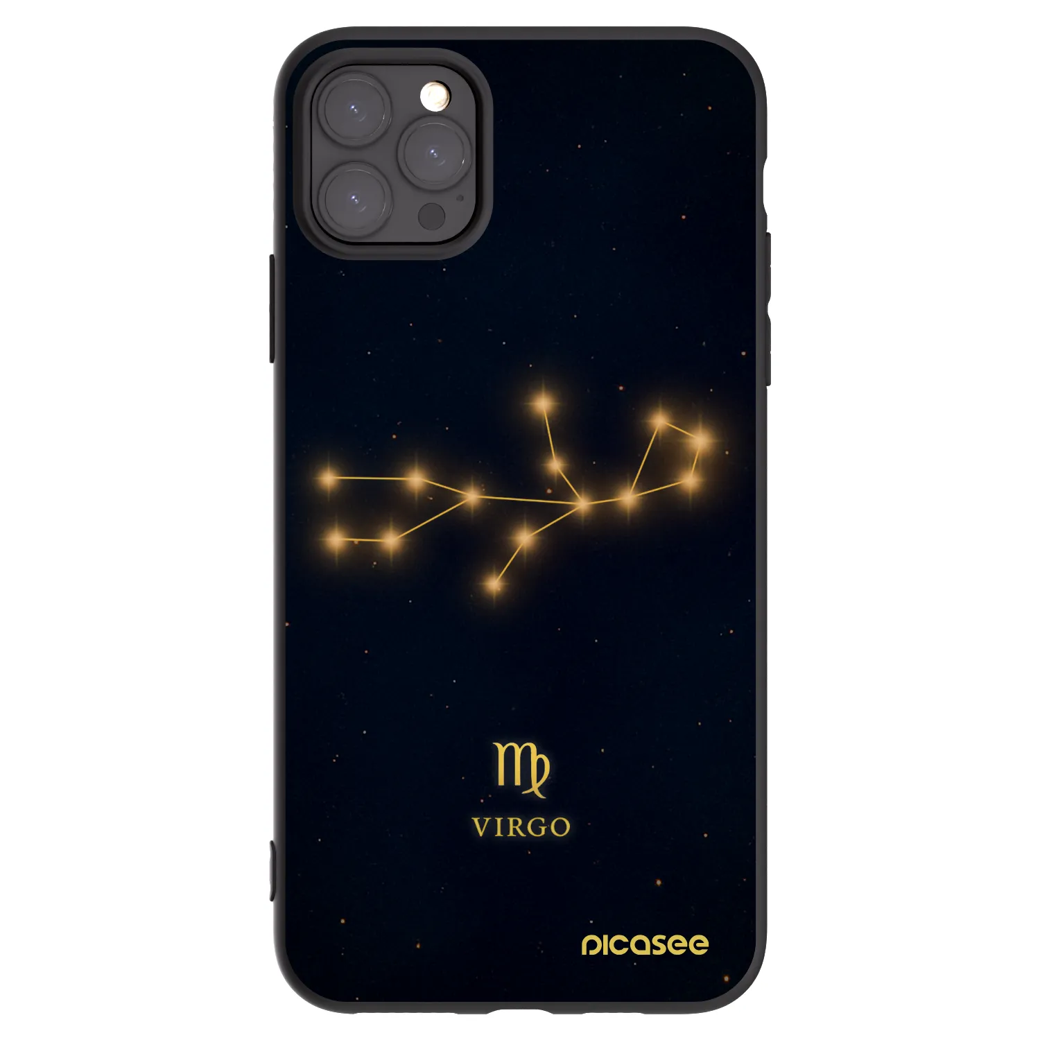 Picasee Μαύρη θήκη σιλικόνης για Apple iPhone 11 Pro Max - VIRGO