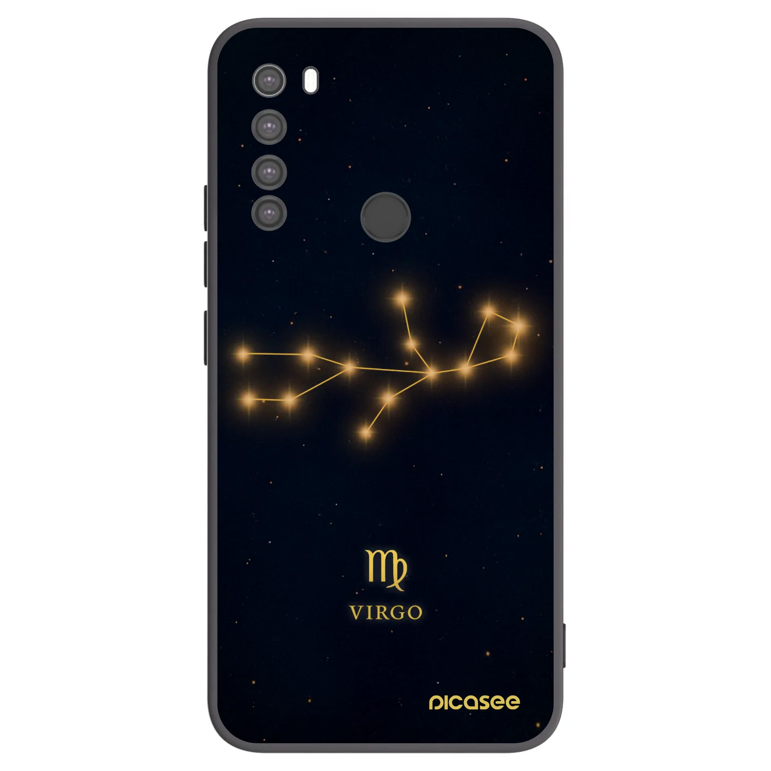 Picasee Μαύρη θήκη σιλικόνης για Xiaomi Redmi Note 8 - VIRGO
