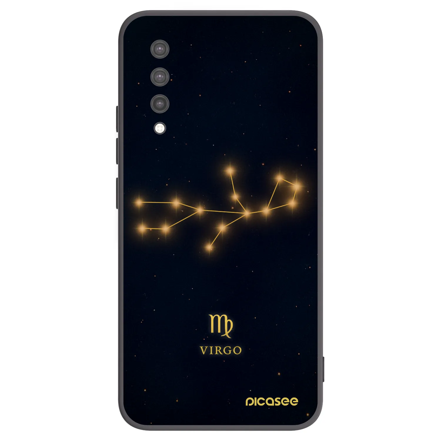 Picasee Μαύρη θήκη σιλικόνης για Xiaomi Mi 9 Lite - VIRGO