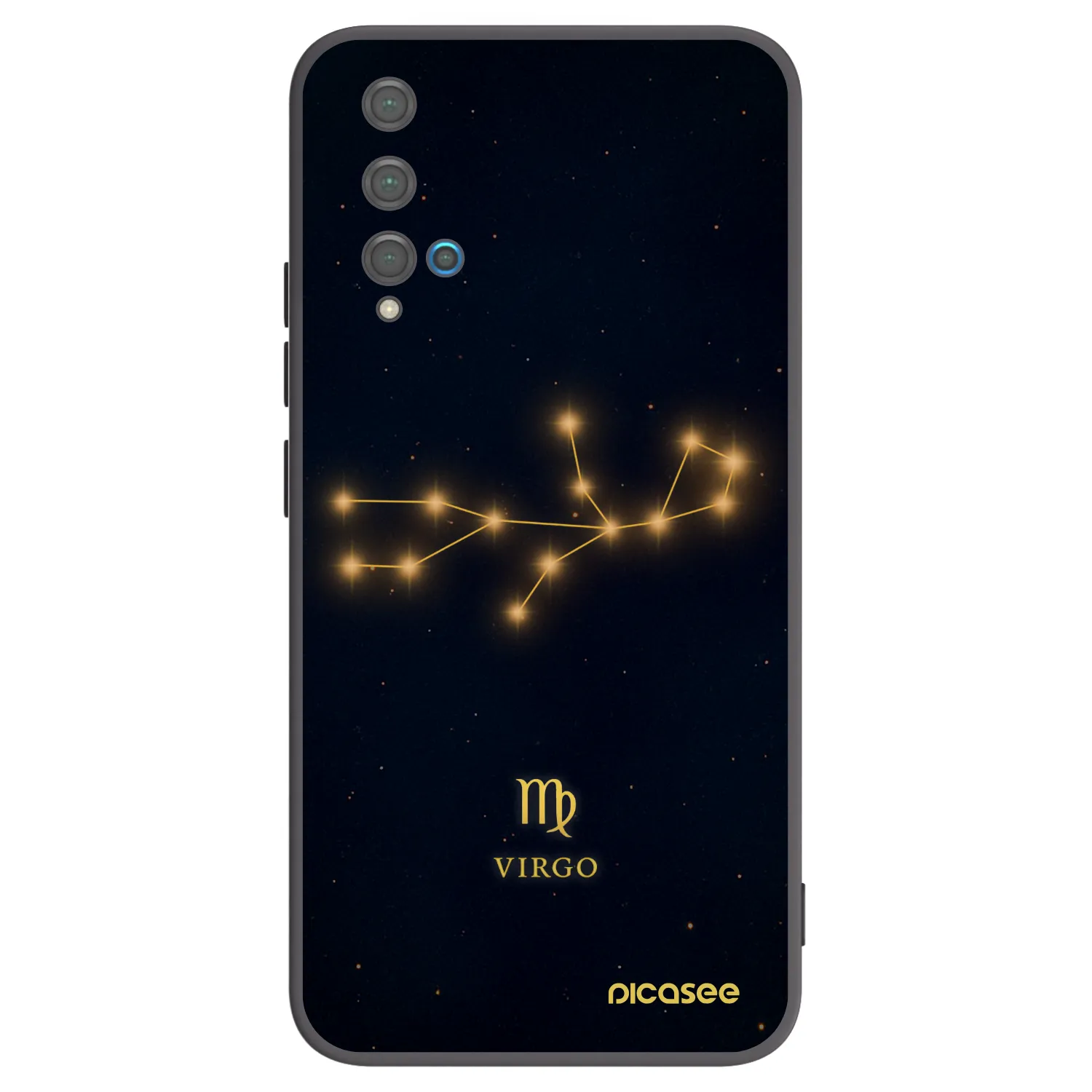 Picasee Μαύρη θήκη σιλικόνης για Huawei Nova 5T - VIRGO