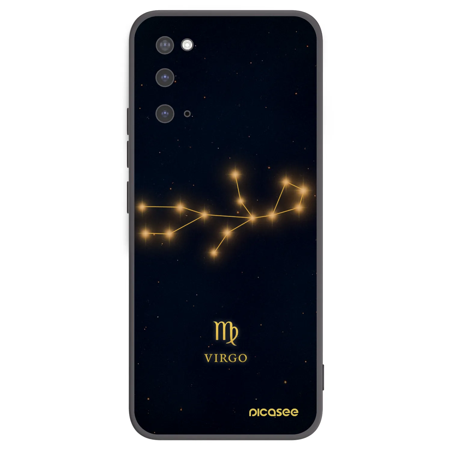 Picasee Μαύρη θήκη σιλικόνης για Samsung Galaxy S20 G980F - VIRGO