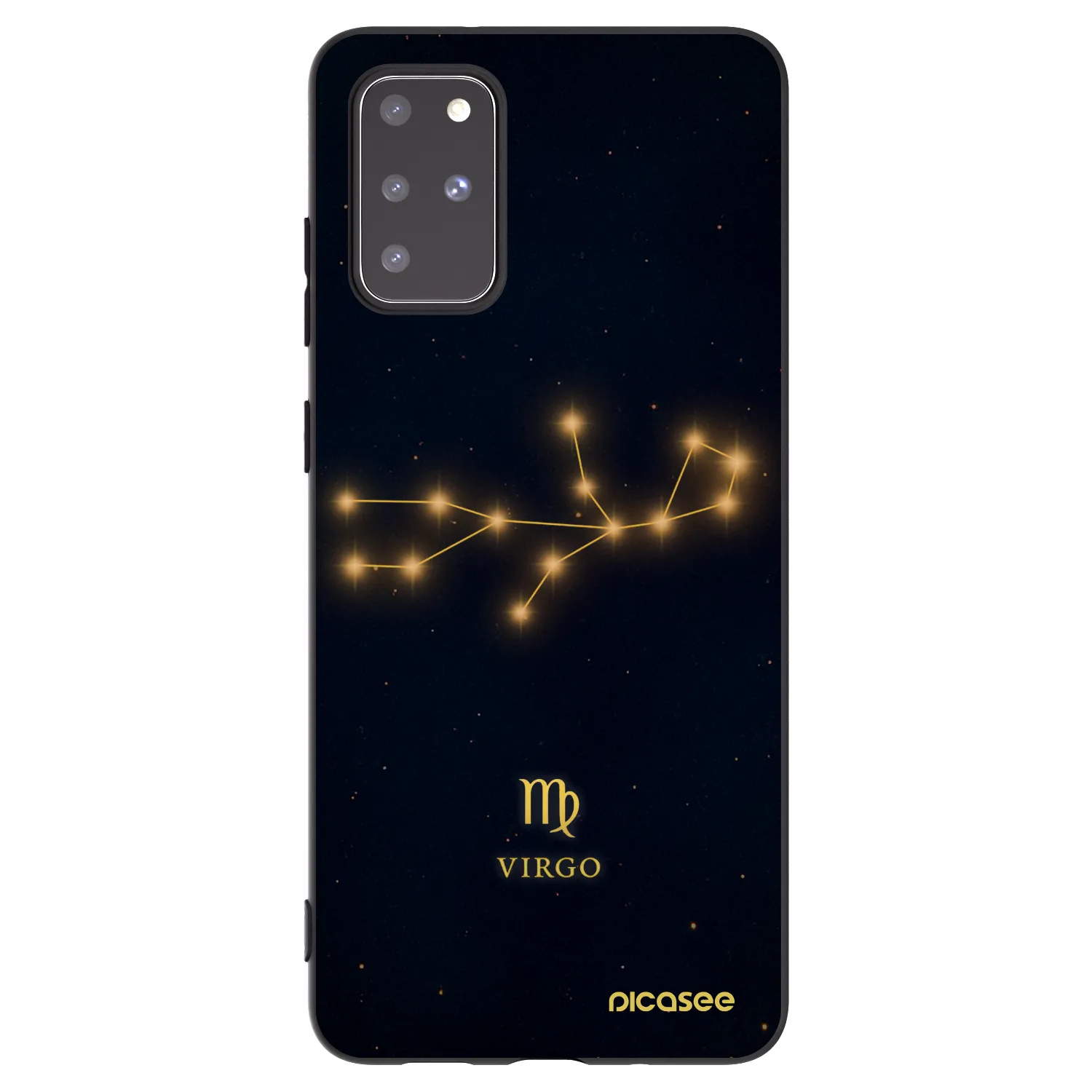 Picasee Μαύρη θήκη σιλικόνης για Samsung Galaxy S20+ G985F - VIRGO