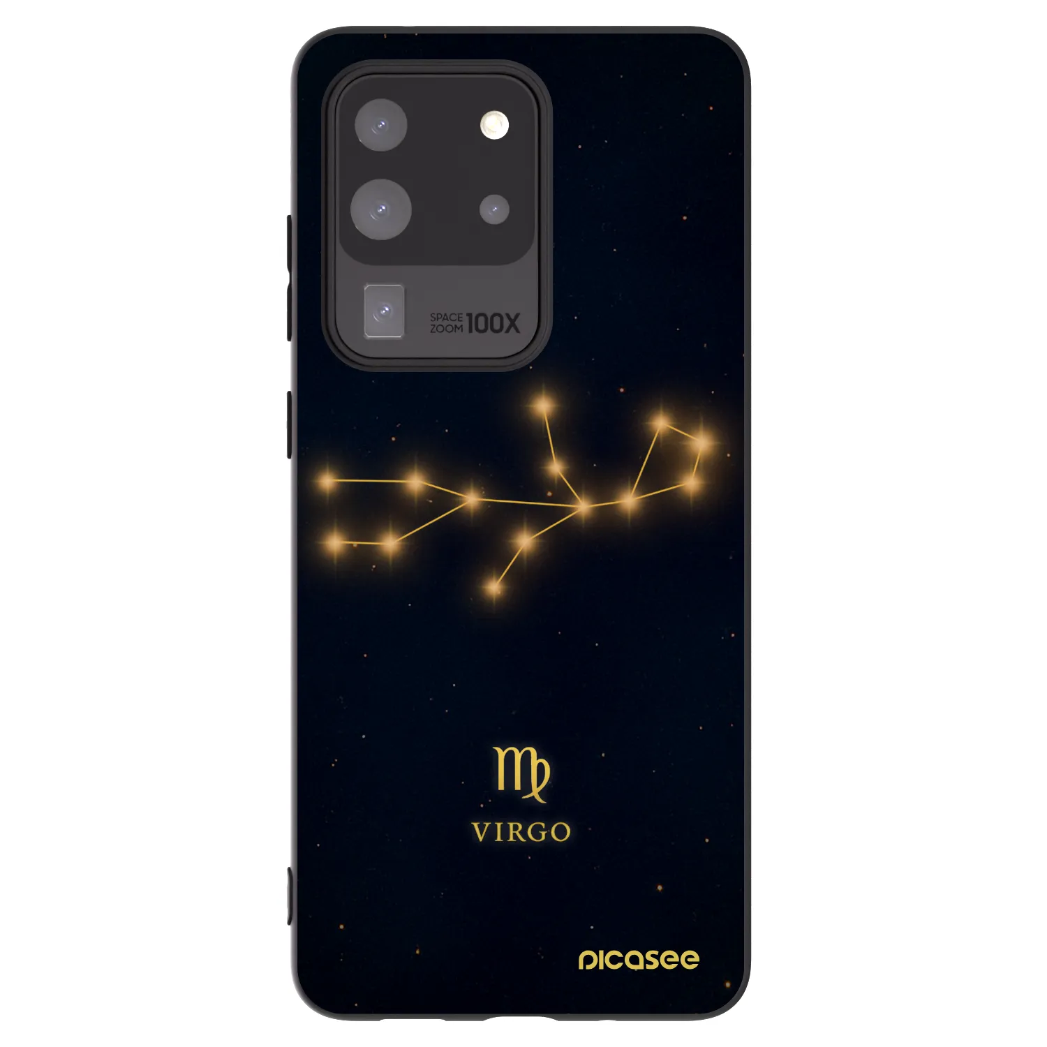 Picasee Μαύρη θήκη σιλικόνης για Samsung Galaxy S20 Ultra 5G G988F - VIRGO