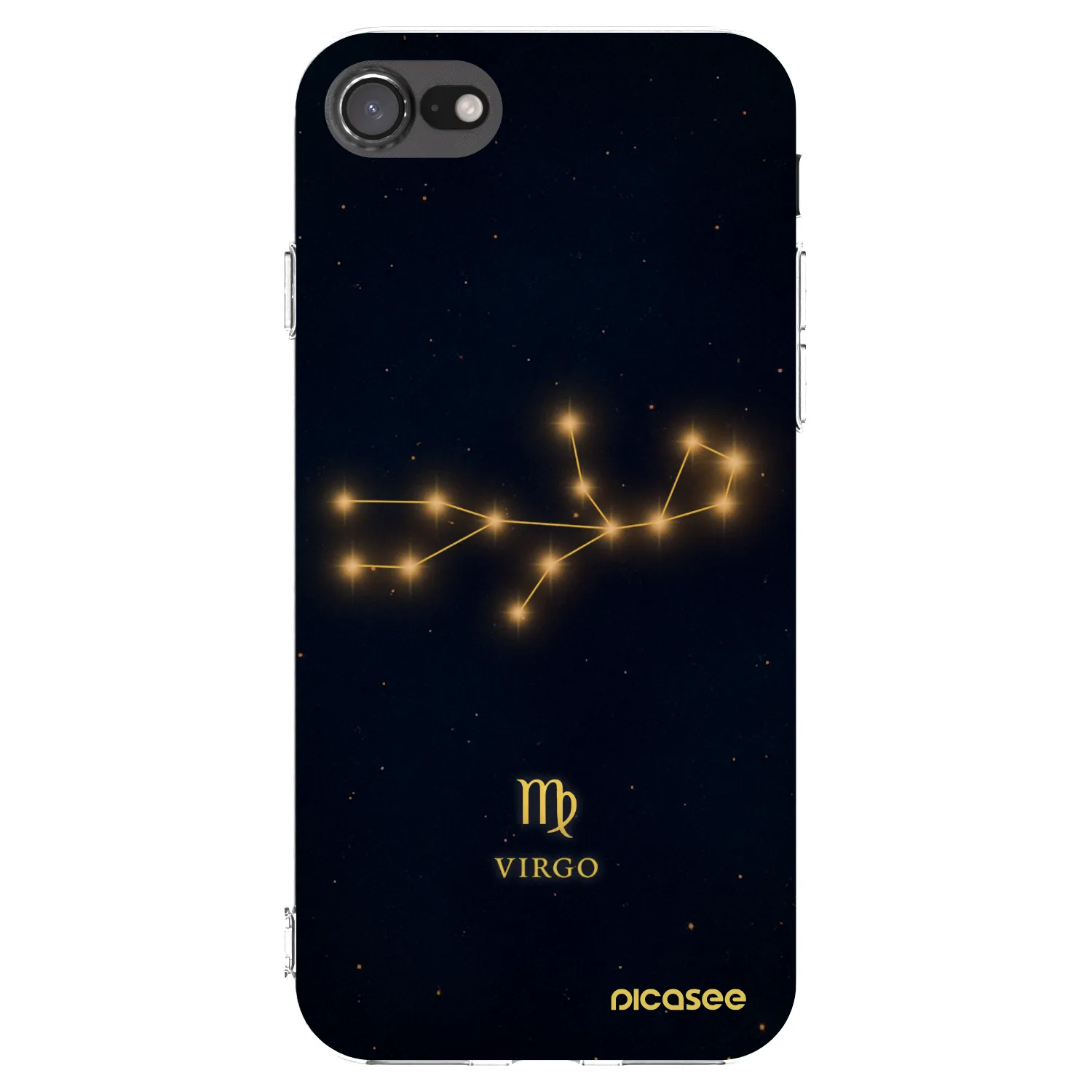 Picasee διαφανής θήκη σιλικόνης Apple iPhone SE 2020 - VIRGO