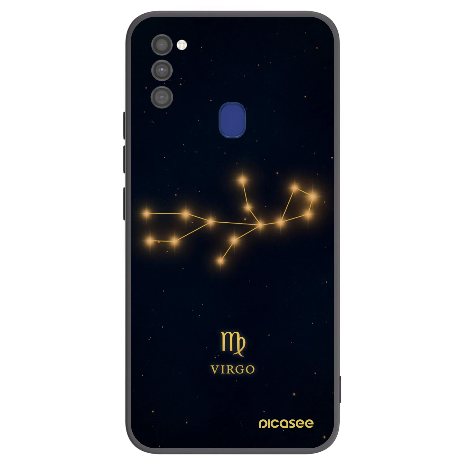 Picasee Μαύρη θήκη σιλικόνης για Samsung Galaxy M21 M215F - VIRGO