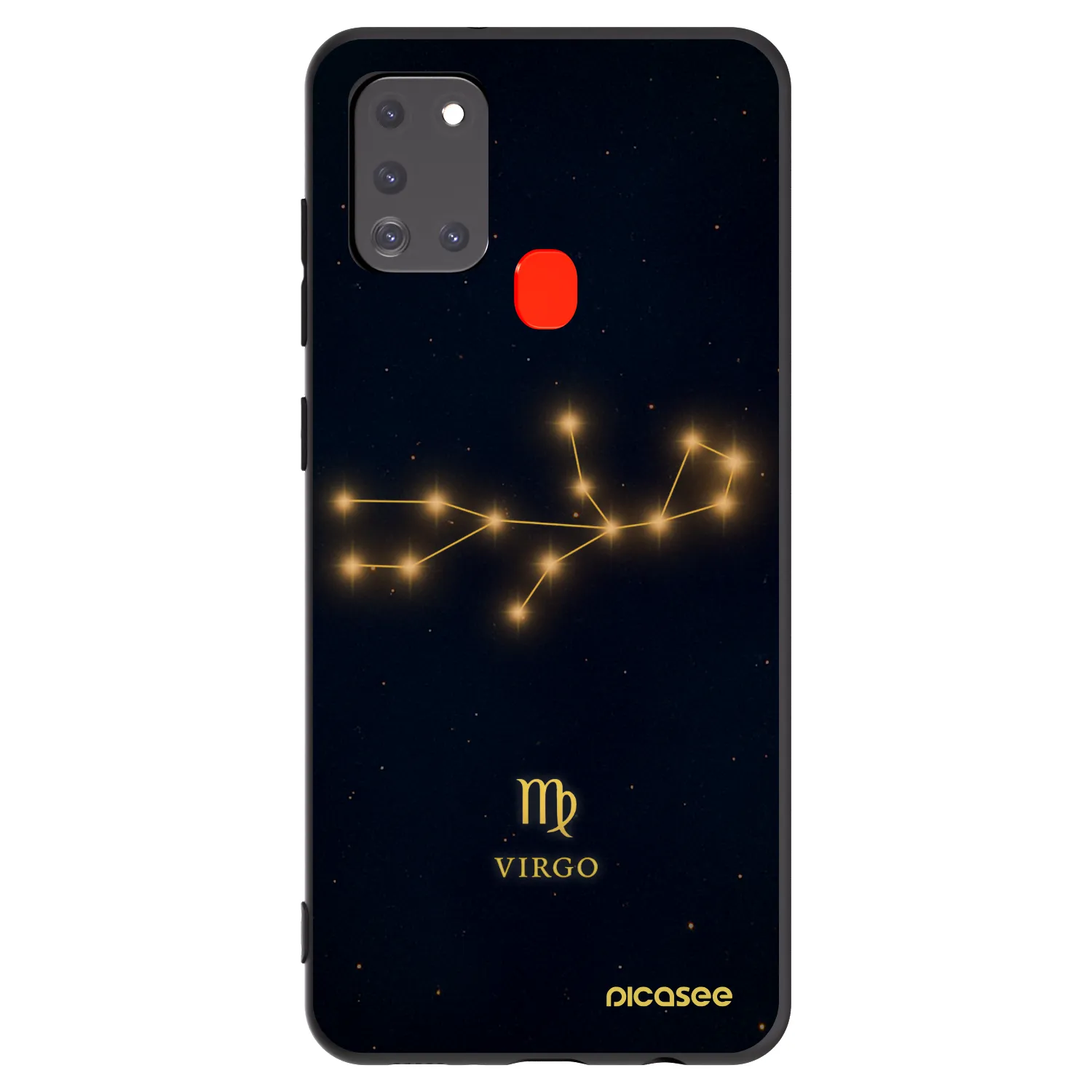 Picasee Μαύρη θήκη σιλικόνης για Samsung Galaxy A21s - VIRGO