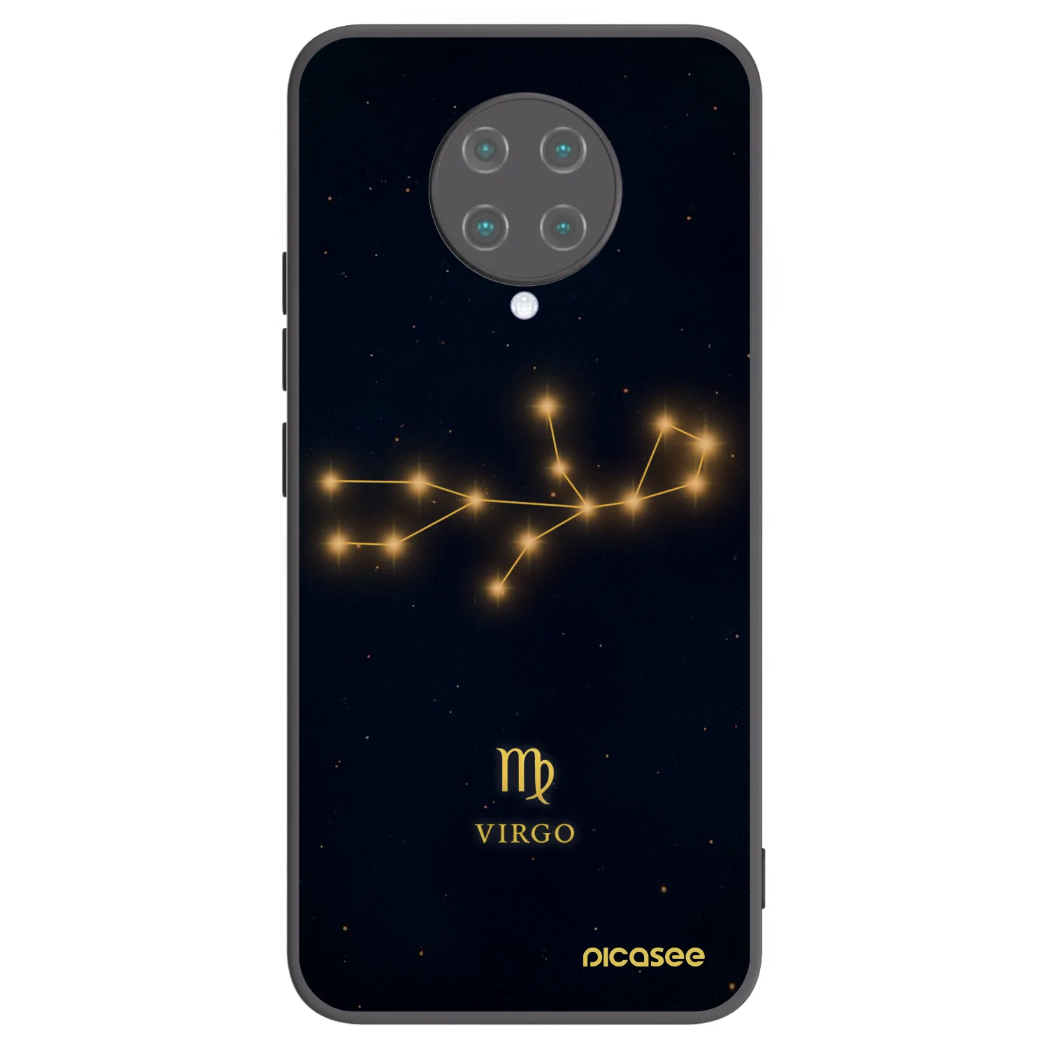 Picasee Μαύρη θήκη σιλικόνης για Xiaomi Poco F2 Pro - VIRGO