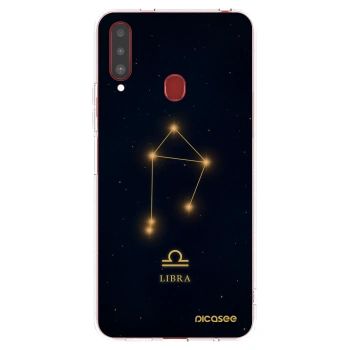 Picasee διαφανής θήκη σιλικόνης Samsung Galaxy A20s - LIBRA