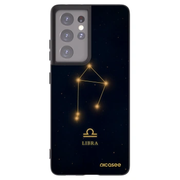 Picasee Μαύρη θήκη σιλικόνης για Samsung Galaxy S21 Ultra 5G G998B - LIBRA