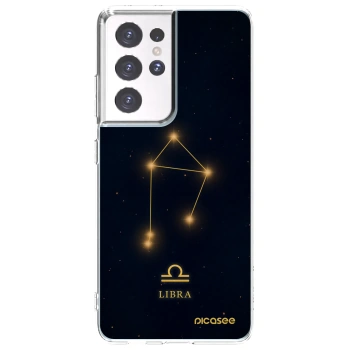 Picasee διαφανής θήκη σιλικόνης Samsung Galaxy S21 Ultra 5G G998B - LIBRA