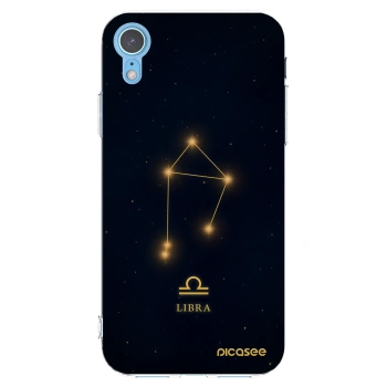 Picasee διαφανής θήκη σιλικόνης Apple iPhone XR - LIBRA