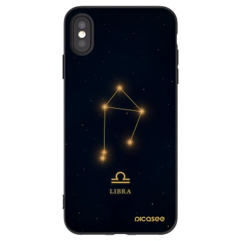 Picasee Μαύρη θήκη σιλικόνης για Apple iPhone XS Max - LIBRA
