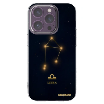 Picasee διαφανής θήκη σιλικόνης Apple iPhone 14 Pro - LIBRA