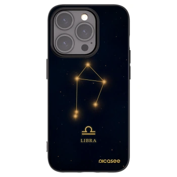 Picasee Μαύρη θήκη σιλικόνης για Apple iPhone 15 Pro - LIBRA