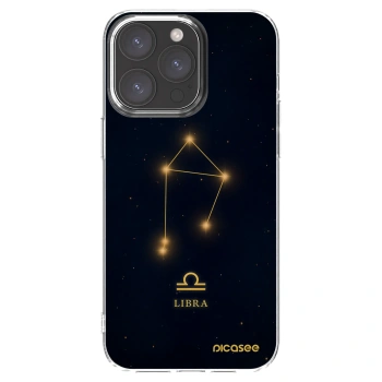Picasee διαφανής θήκη σιλικόνης Apple iPhone 15 Pro Max - LIBRA