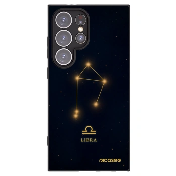 Picasee Μαύρη θήκη σιλικόνης για Samsung Galaxy S24 Ultra S928B 5G - LIBRA