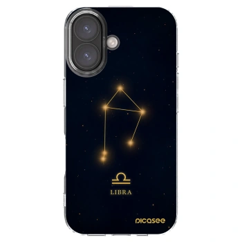 Picasee διαφανής θήκη σιλικόνης Apple iPhone 16 - LIBRA