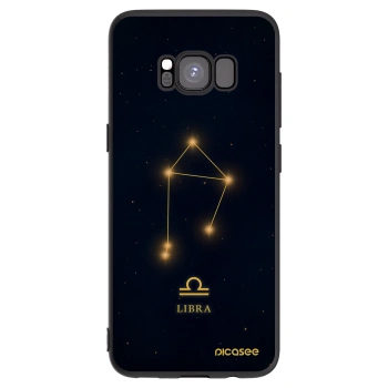 Picasee Μαύρη θήκη σιλικόνης για Samsung Galaxy S8 G950F - LIBRA