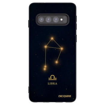 Picasee Μαύρη θήκη σιλικόνης για Samsung Galaxy S10 G973 - LIBRA