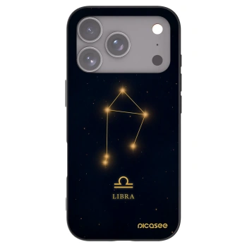 Picasee Μαύρη θήκη σιλικόνης για Apple iPhone 17 Pro - LIBRA
