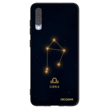 Picasee Μαύρη θήκη σιλικόνης για Samsung Galaxy A70 A705F - LIBRA