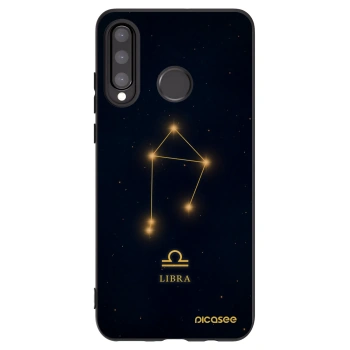 Picasee Μαύρη θήκη σιλικόνης για Huawei P30 Lite - LIBRA