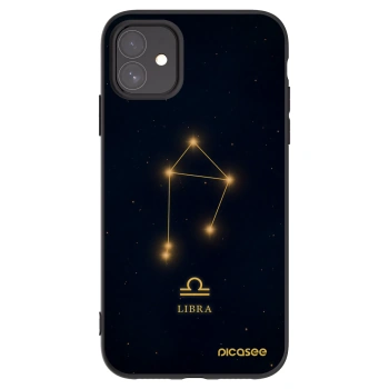 Picasee Μαύρη θήκη σιλικόνης για Apple iPhone 11 - LIBRA