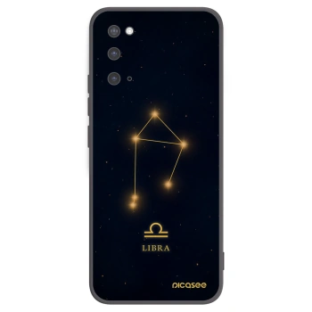 Picasee Μαύρη θήκη σιλικόνης για Samsung Galaxy S20 G980F - LIBRA