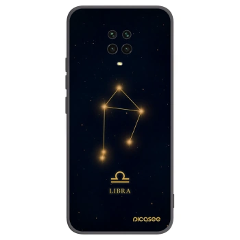 Picasee Μαύρη θήκη σιλικόνης για Xiaomi Redmi Note 9S - LIBRA