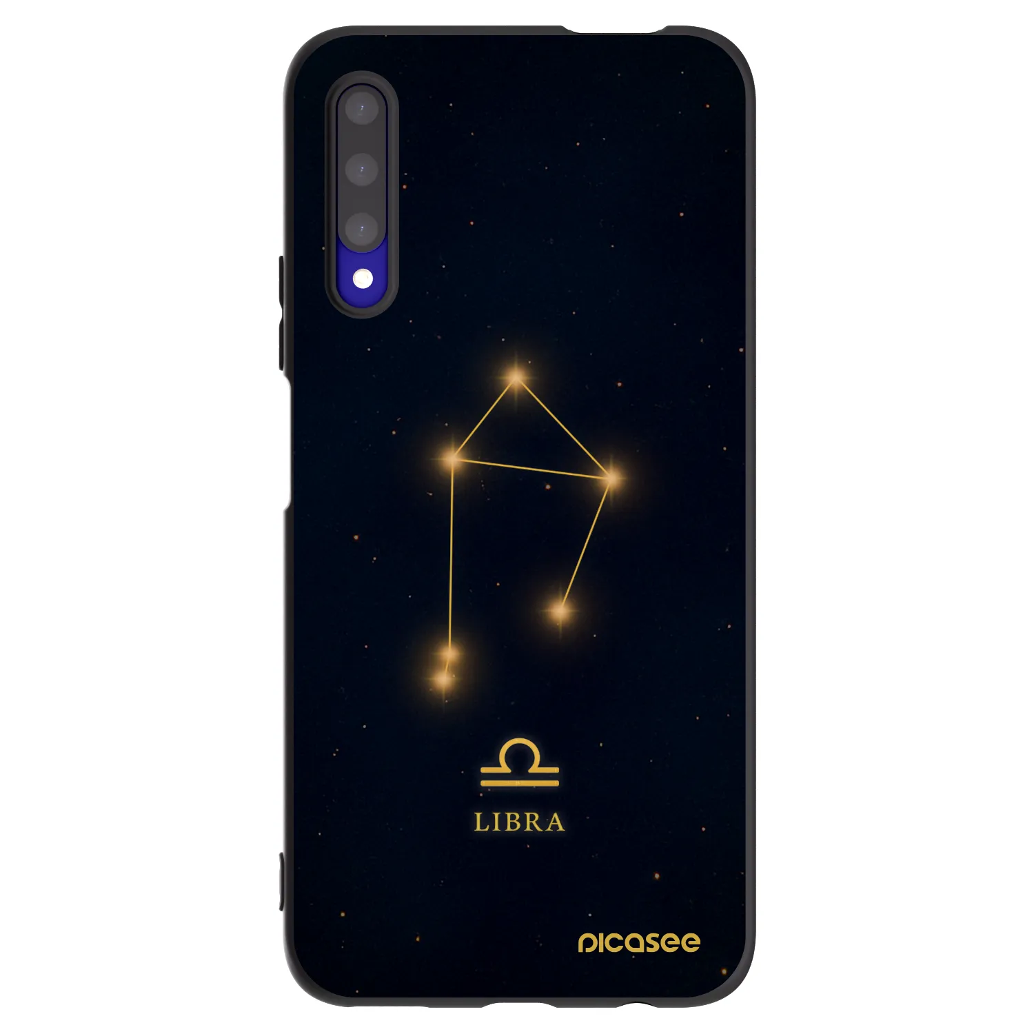 Picasee Μαύρη θήκη σιλικόνης για Honor 9X Pro - LIBRA
