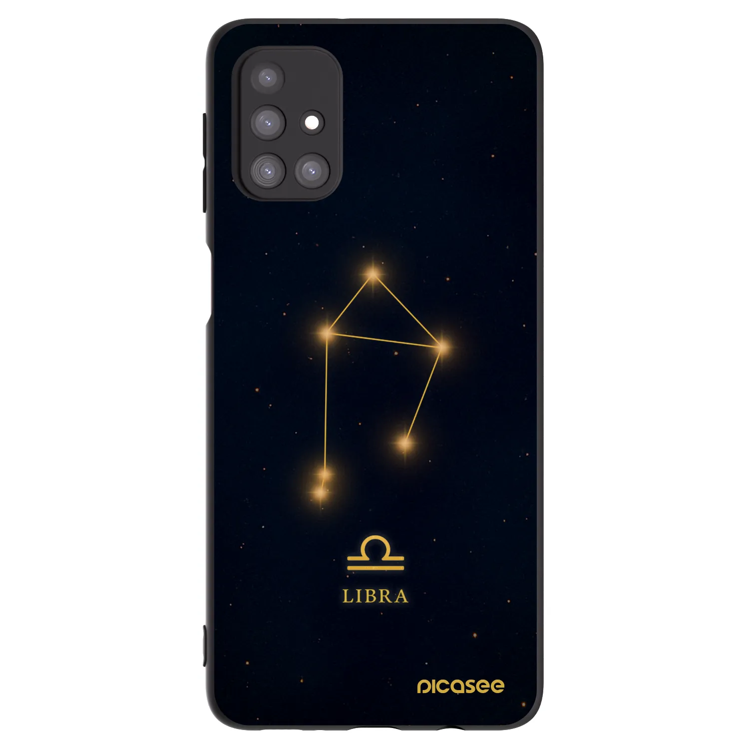 Picasee Μαύρη θήκη σιλικόνης για Samsung Galaxy M31s - LIBRA