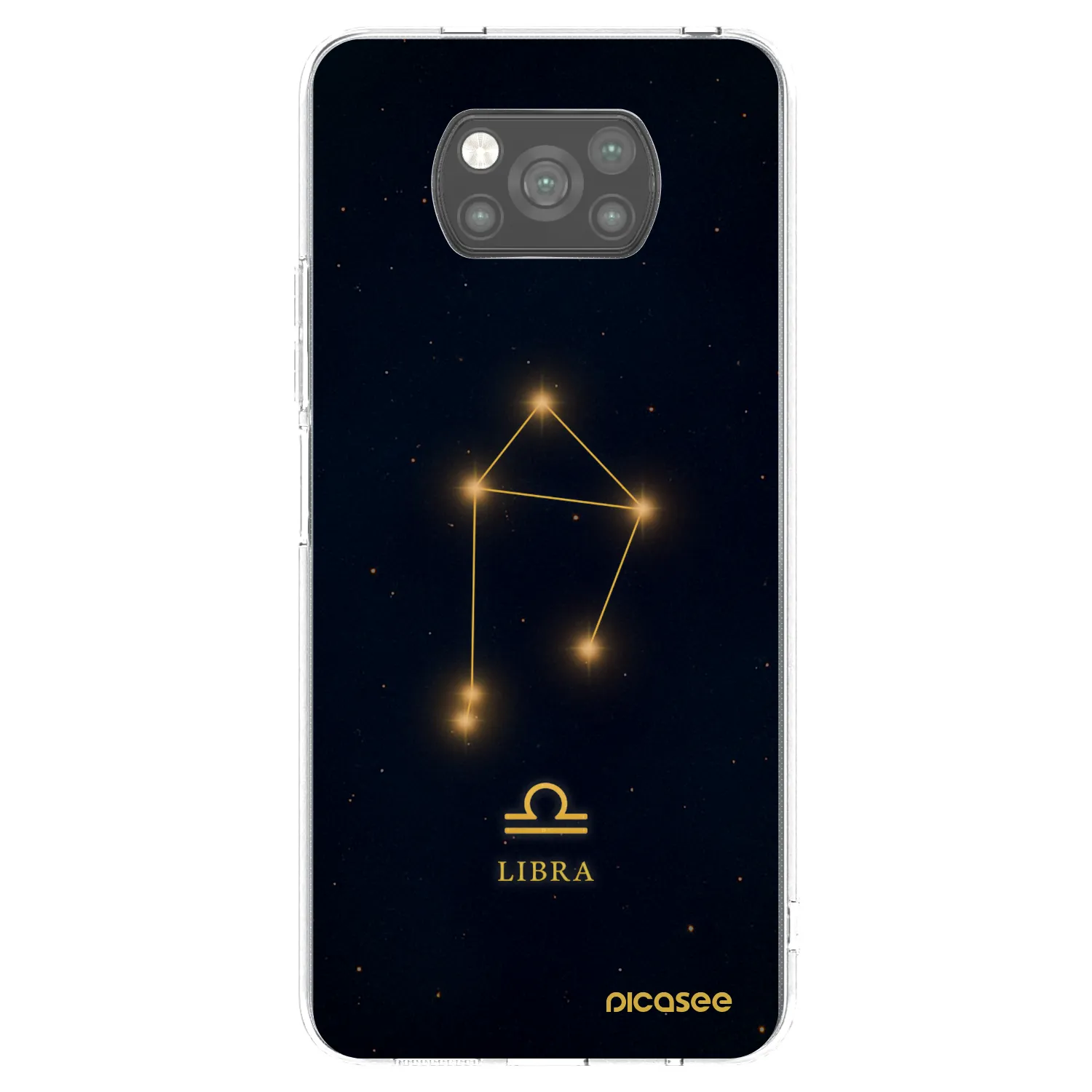 Picasee Μαύρη θήκη σιλικόνης για Xiaomi Poco X3 - LIBRA