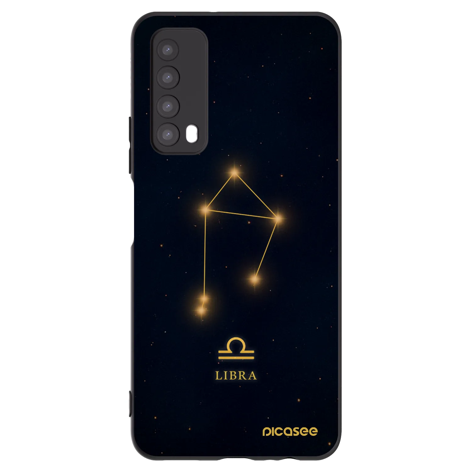 Picasee Μαύρη θήκη σιλικόνης για Huawei P Smart 2021 - LIBRA