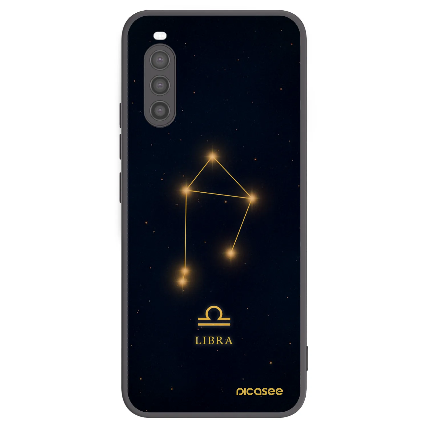 Picasee Μαύρη θήκη σιλικόνης για Sony Xperia 10 II - LIBRA