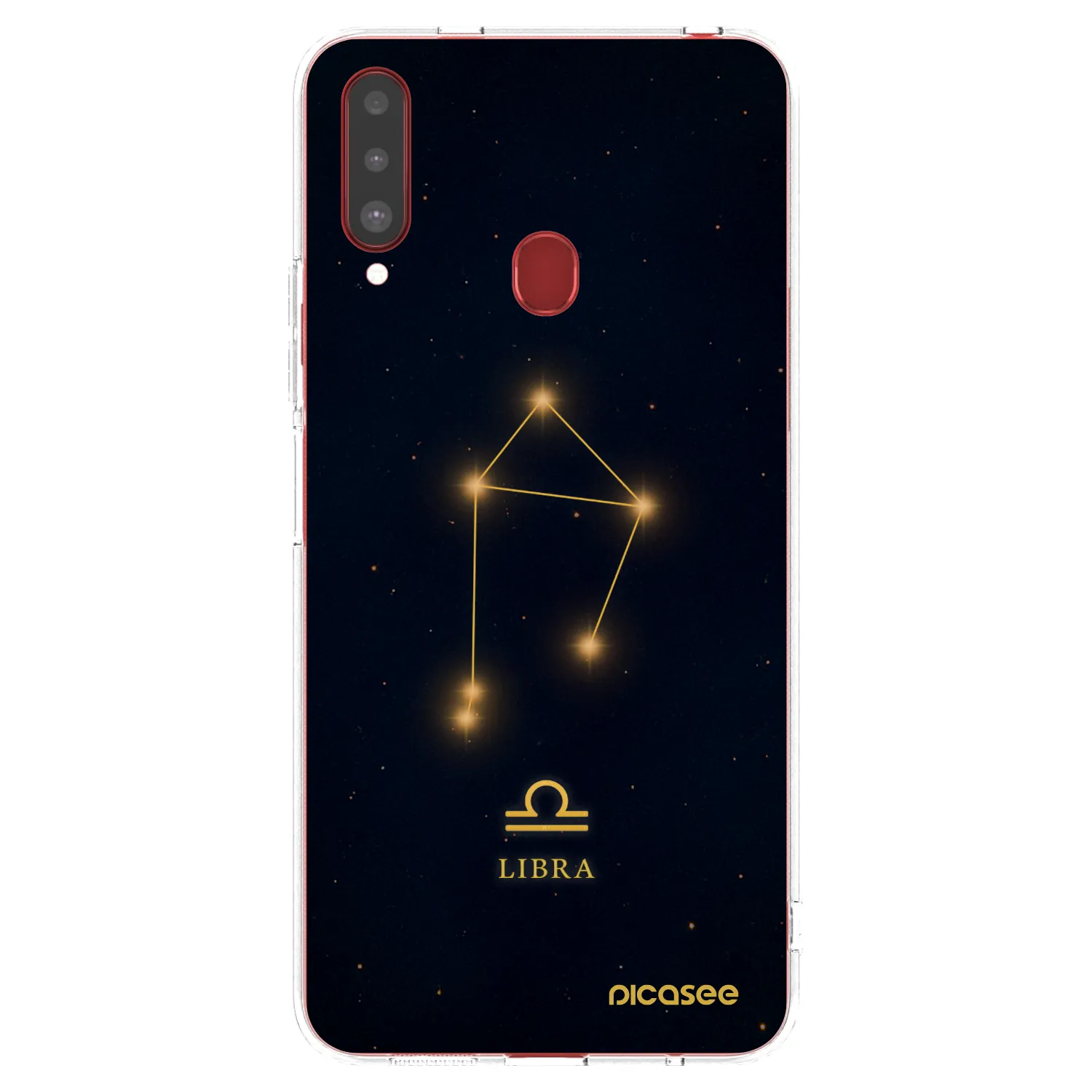 Picasee διαφανής θήκη σιλικόνης Samsung Galaxy A20s - LIBRA