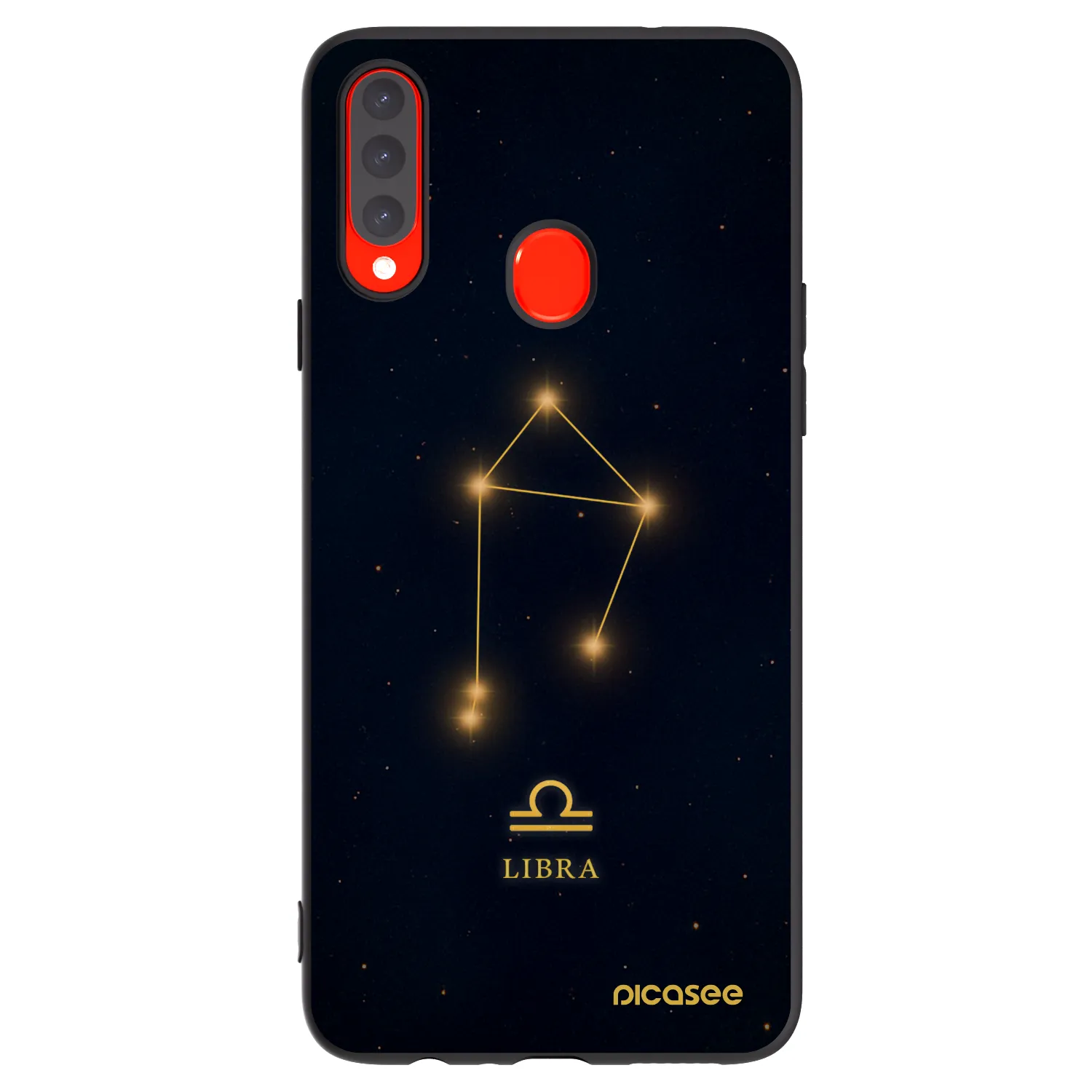 Picasee Μαύρη θήκη σιλικόνης για Samsung Galaxy A20s - LIBRA
