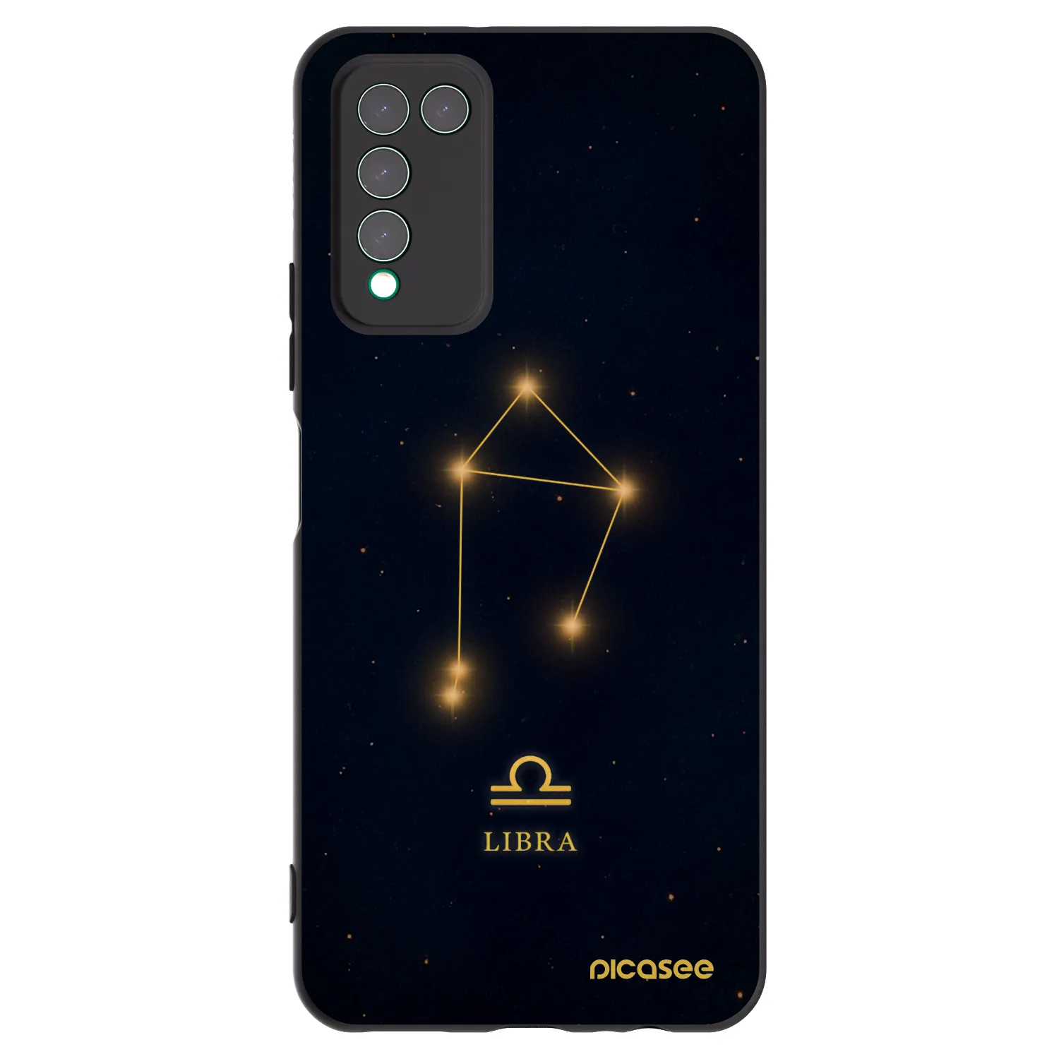 Picasee Μαύρη θήκη σιλικόνης για Honor 10X Lite - LIBRA