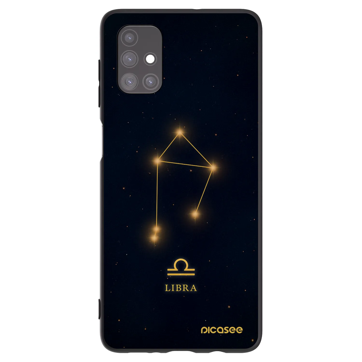 Picasee Μαύρη θήκη σιλικόνης για Samsung Galaxy M51 M515F - LIBRA