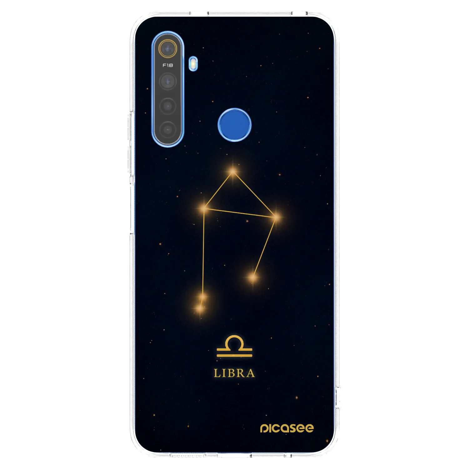 Picasee διαφανής θήκη σιλικόνης Realme 5 - LIBRA