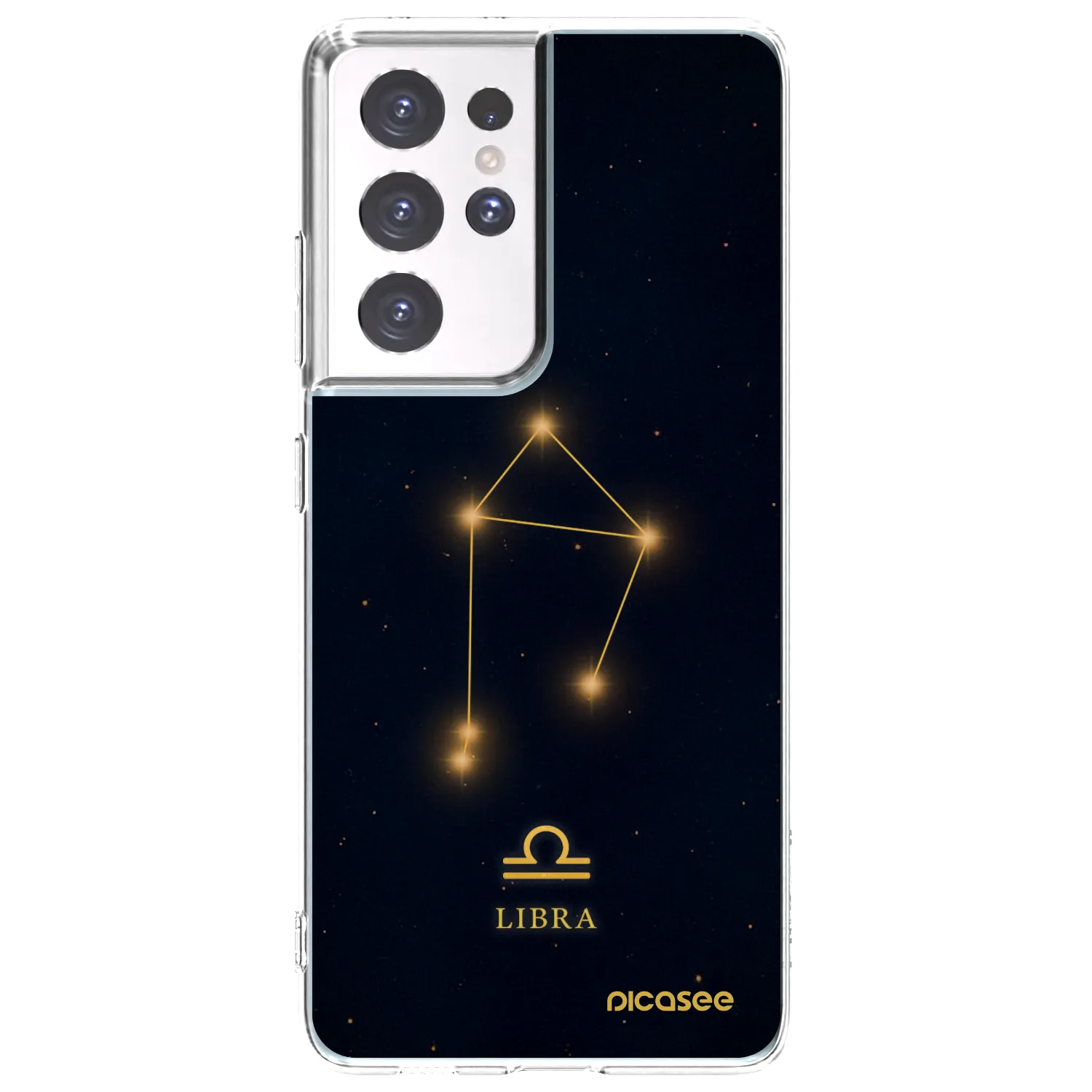 Picasee διαφανής θήκη σιλικόνης Samsung Galaxy S21 Ultra 5G G998B - LIBRA