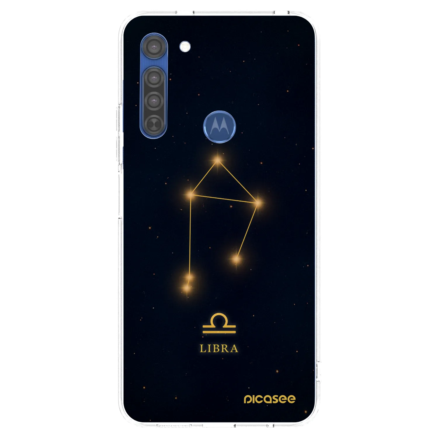 Picasee διαφανής θήκη σιλικόνης Motorola Moto G8 - LIBRA