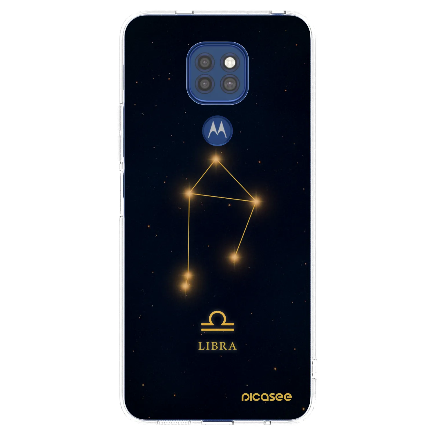 Picasee διαφανής θήκη σιλικόνης Motorola Moto G9 Play - LIBRA
