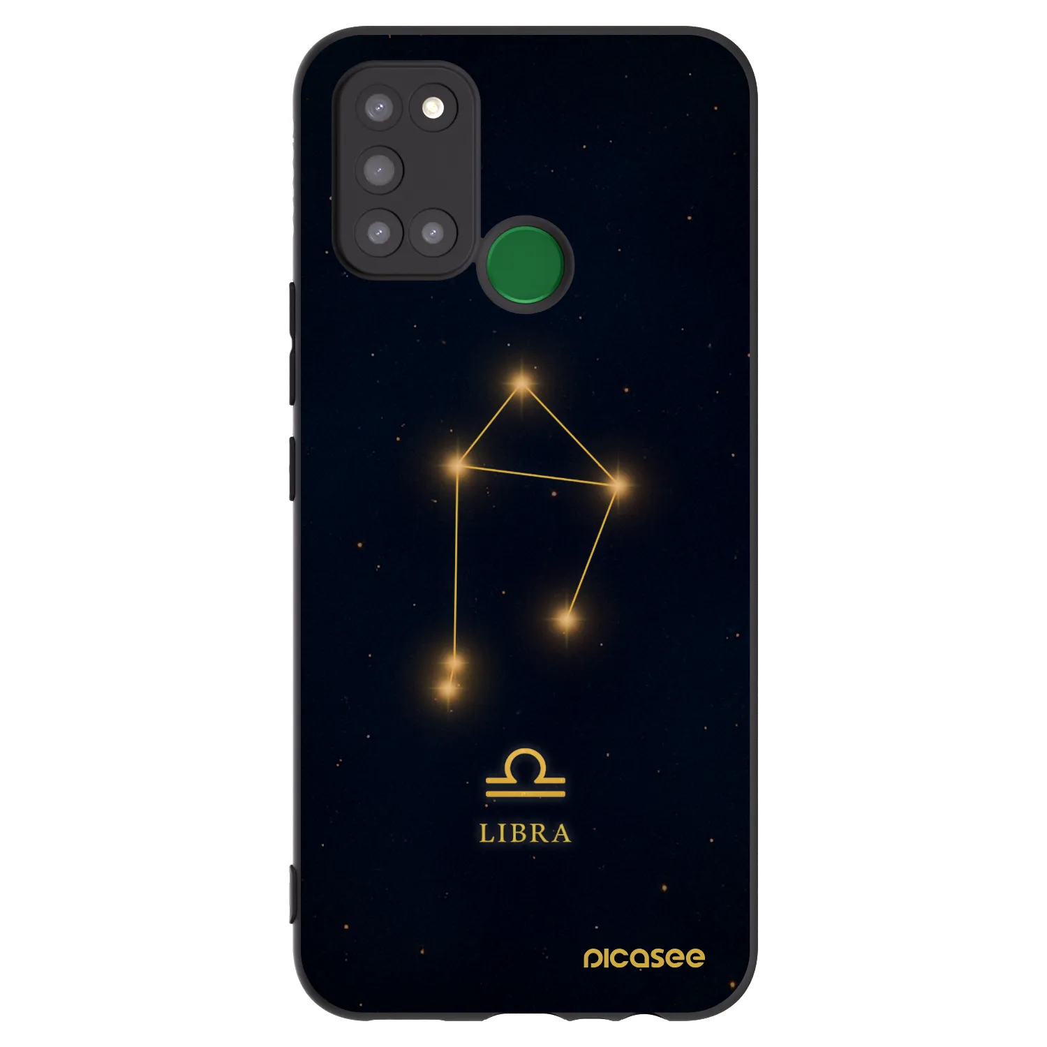 Picasee Μαύρη θήκη σιλικόνης για Realme 7i - LIBRA