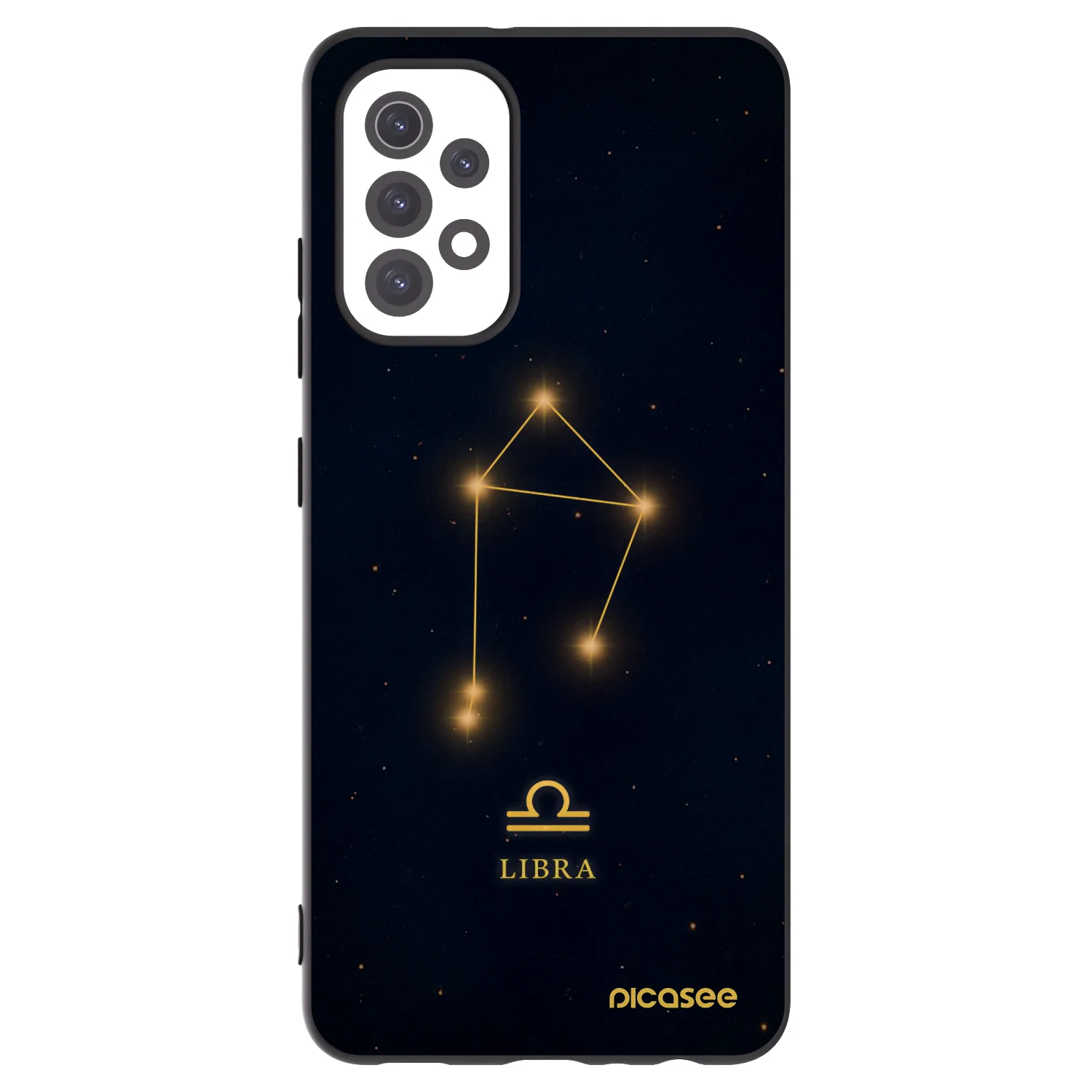 Picasee Μαύρη θήκη σιλικόνης για Samsung Galaxy A32 5G A326B - LIBRA
