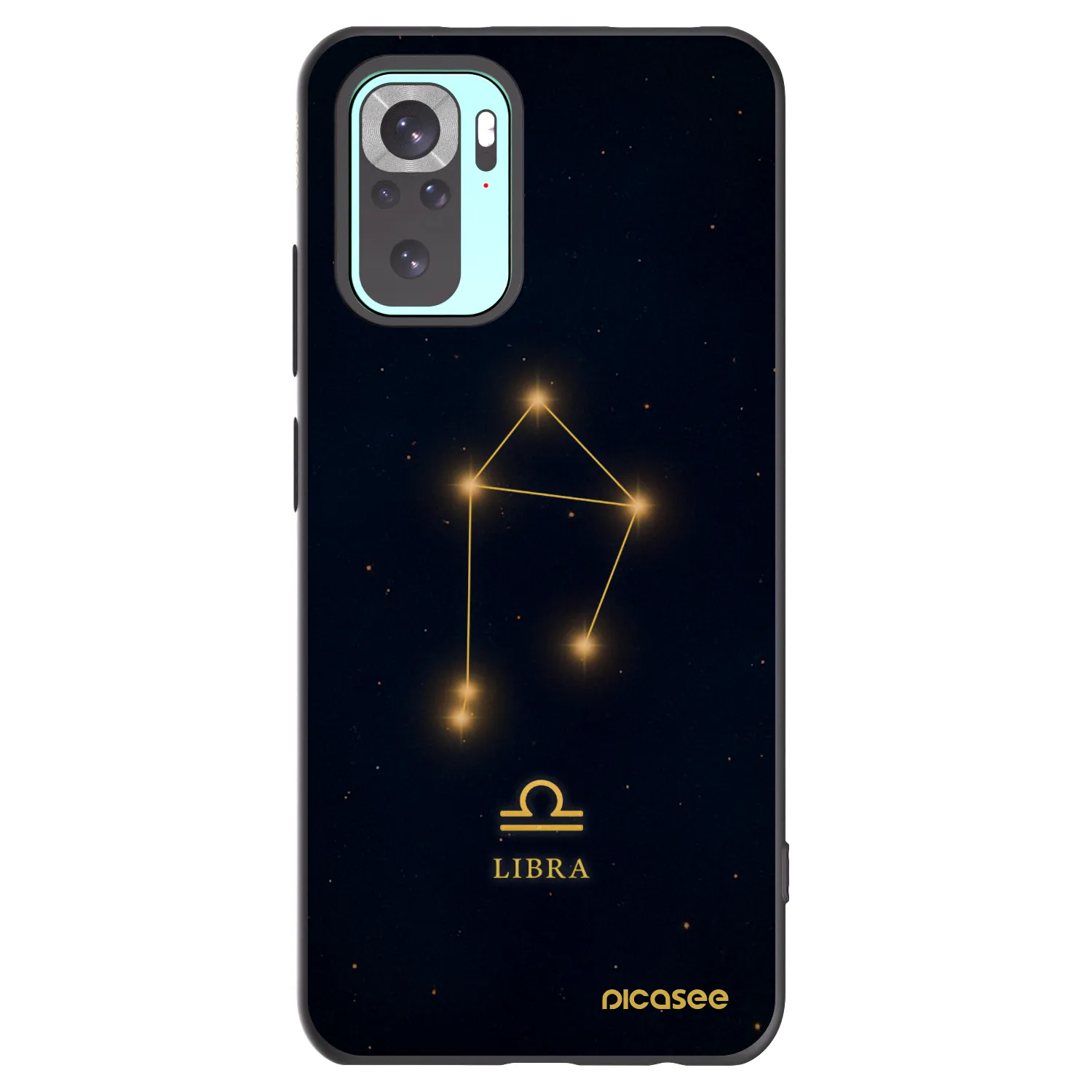 Picasee Μαύρη θήκη σιλικόνης για Xiaomi Redmi Note 10 Pro - LIBRA
