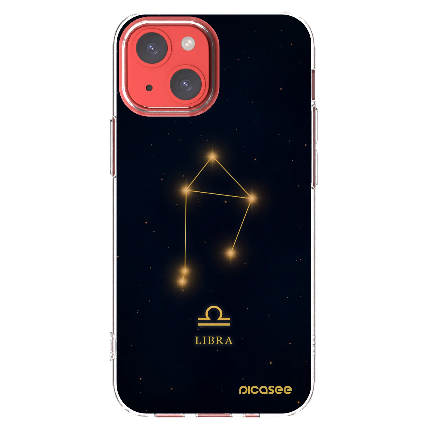 Picasee διαφανής θήκη σιλικόνης Apple iPhone 13 mini - LIBRA
